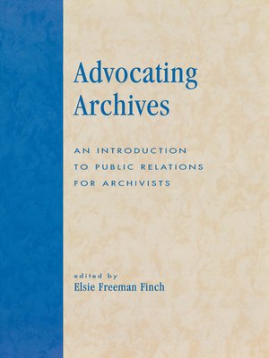 cover image of Advocating Archives